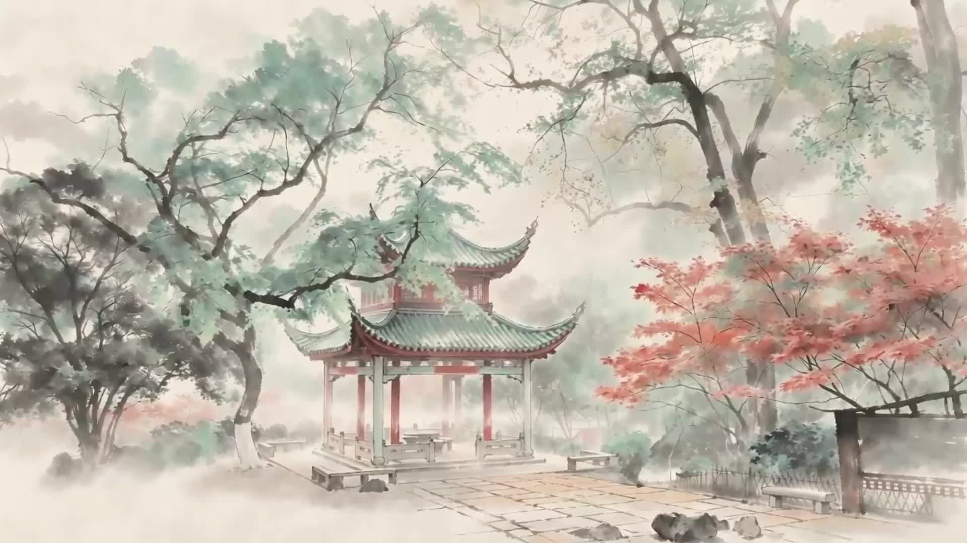视频｜用国画打开湖南美景