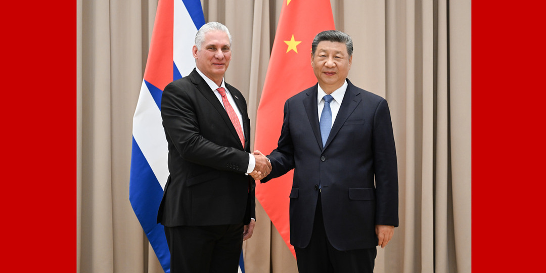 习近平会见古巴国家主席迪亚斯-卡内尔