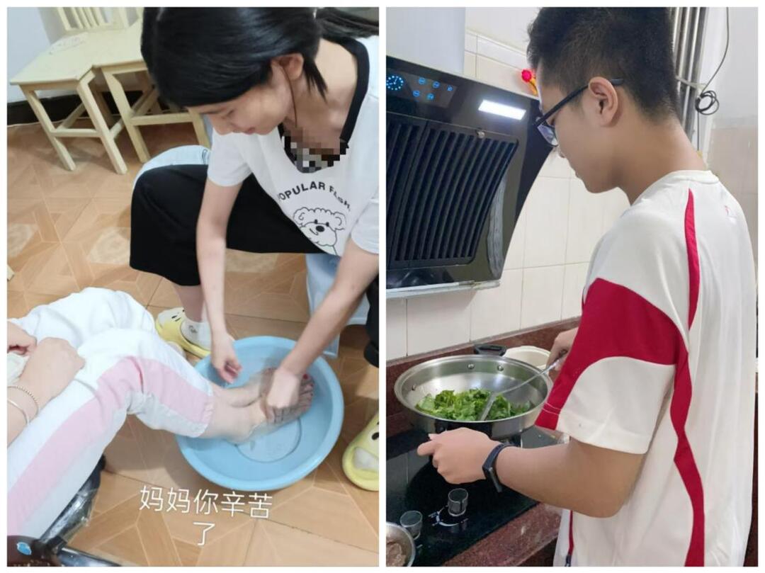 衡阳市七中母亲节前夕和当天掀起感恩热潮