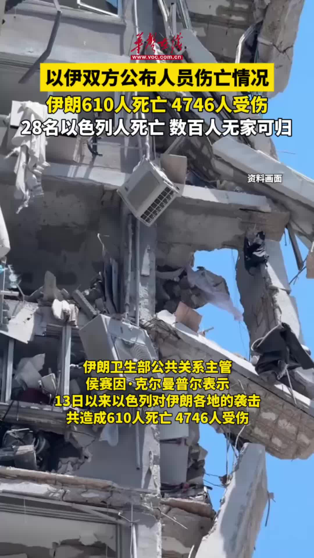 以伊双方公布人员伤亡情况