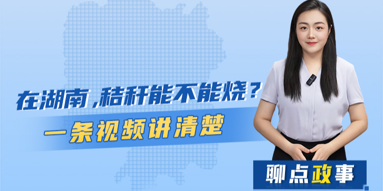 聊点政事 | 在湖南，秸秆能不能烧？一条视频讲清楚