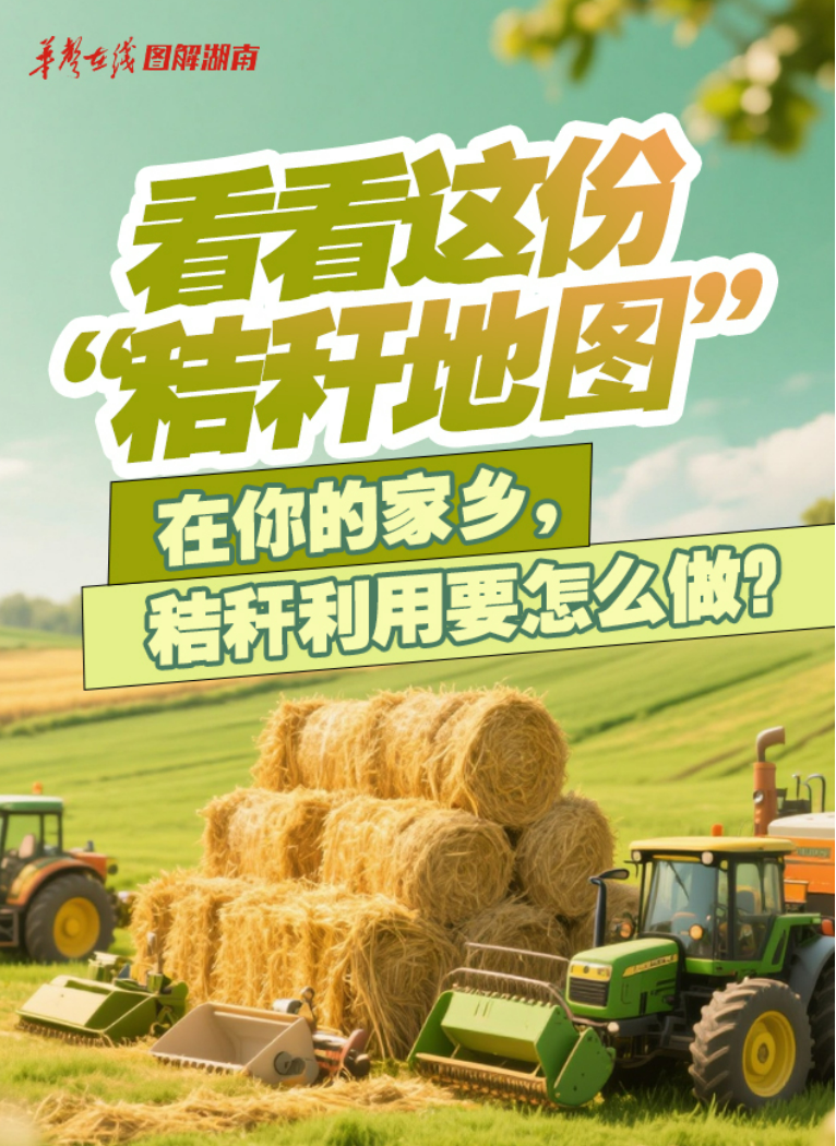【AI圖解】從這份地圖，看湖南秸稈利用怎么做