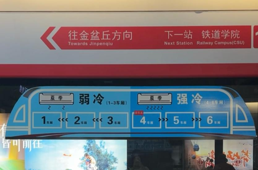 高温下的实地探访，长沙的地铁站内、高铁站内到底凉快吗？