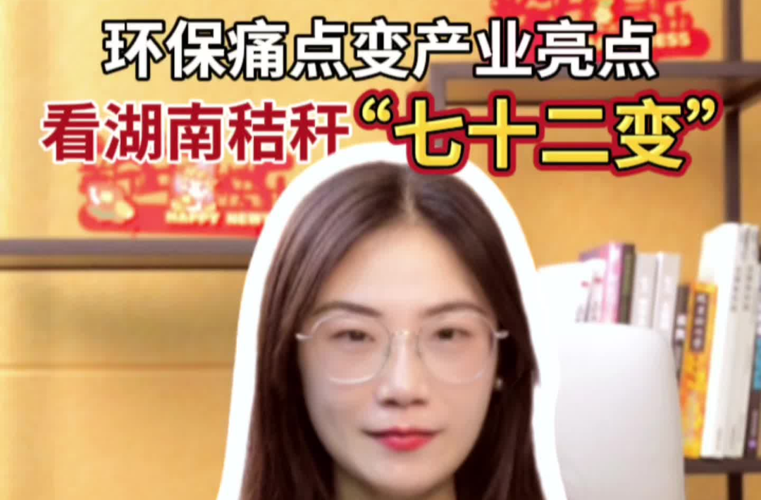 辣点财经| 环保痛点变产业亮点，看湖南秸秆“七十二变”
