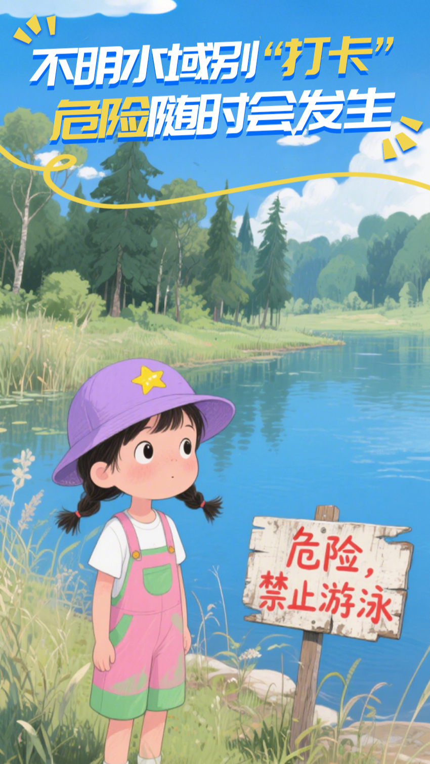 【AI海报】“泳”敢者请注意，溺水陷阱请避雷！