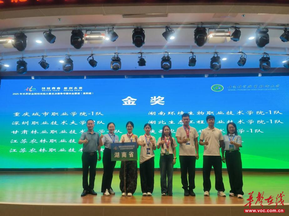 2金2银3铜！湖南环境生物职院在世界职业院校技能大赛争夺赛上获佳绩