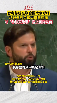  智利總統(tǒng)呼吁將以色列總理送上國際法庭