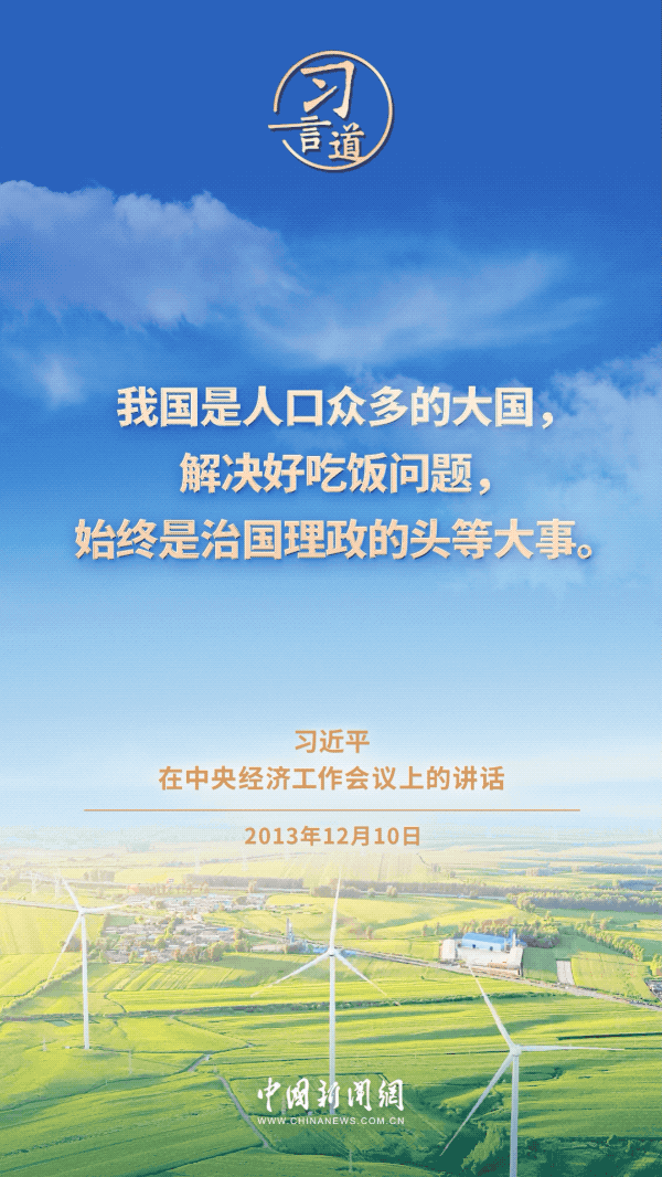 习言道｜粮食安全是战略问题