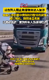 以色列民眾手舉旗幟、推嬰兒車停在道路中央