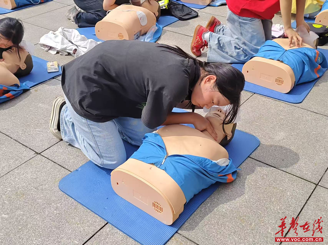 湖南劳动人事职业学院2025级新生“CPR+AED”应急救护技能培训顺利举办