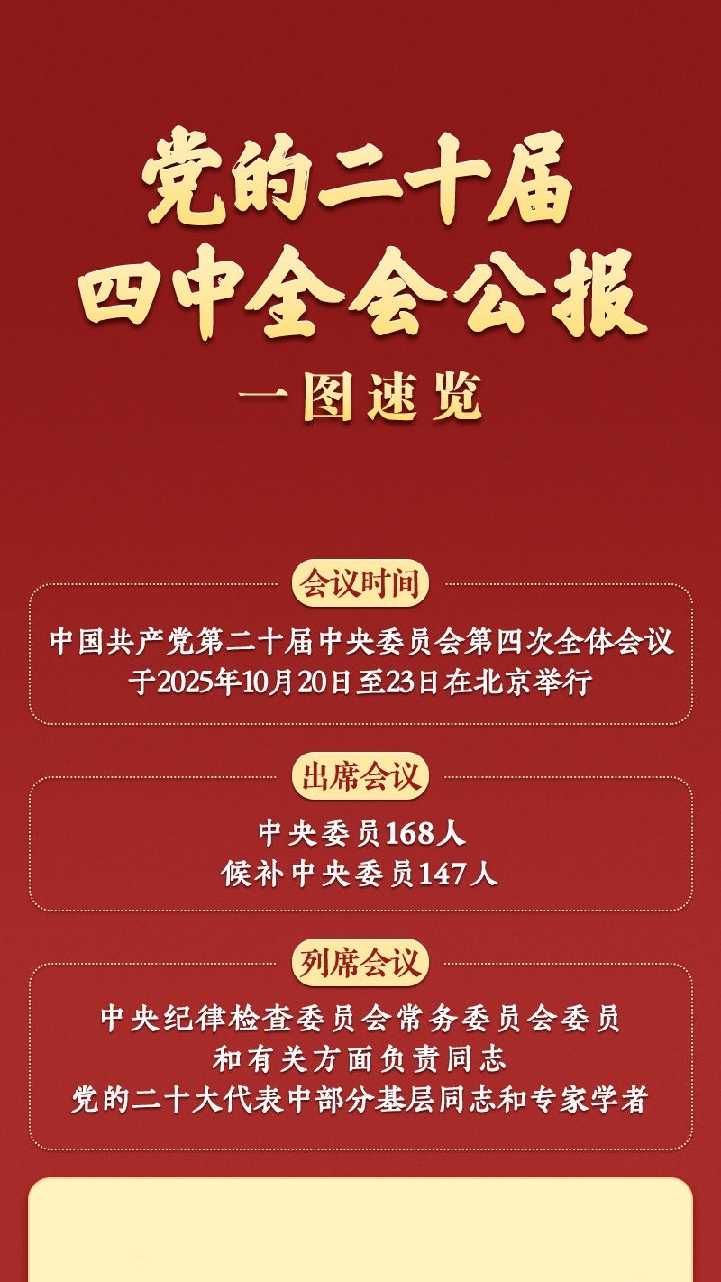 学习新语｜党的二十届四中全会公报一图速览