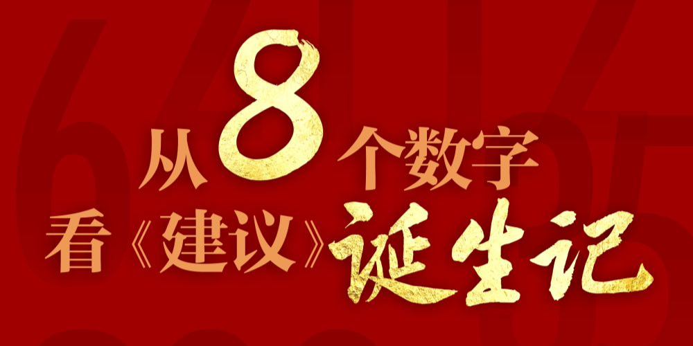 創(chuàng)意海報｜從8個數(shù)字看《建議》誕生記