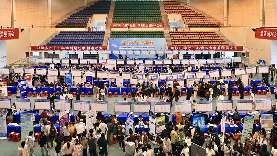 “湘才留湘校園巡回雙選會”走進湘西，搭起學子就業“連心橋”