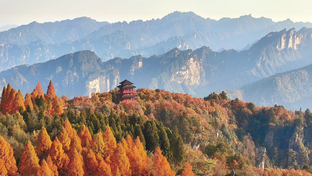 初冬揽胜天子山