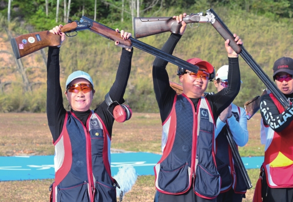 飞碟、举重、羽毛球再添1金2银 “八战全运”老将刘英姿为湖南射下第9金