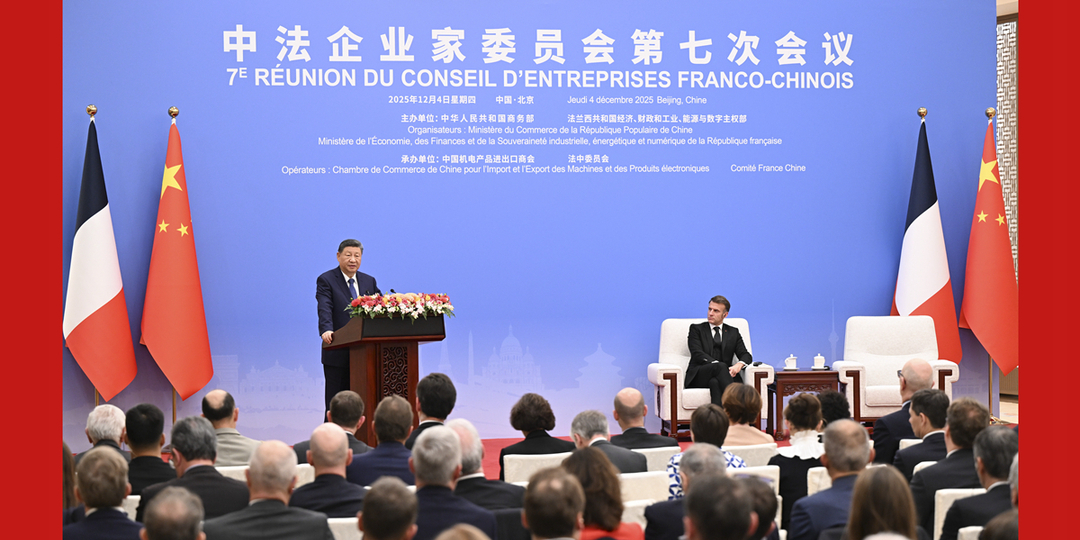 习近平出席中法企业家委员会第七次会议闭幕式并致辞