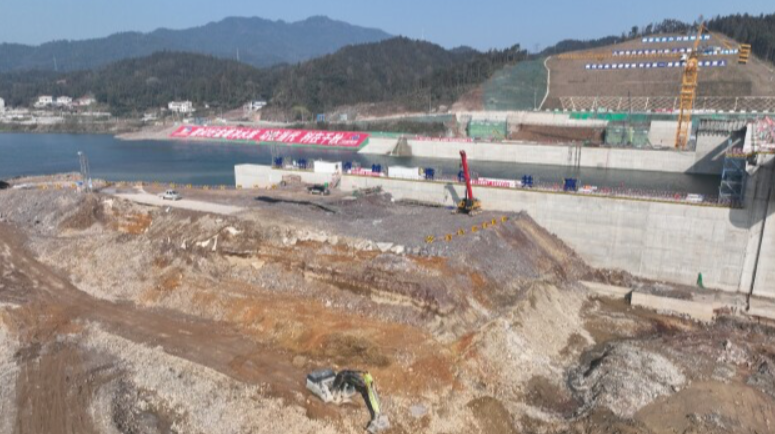 新年开新局丨金塘冲水库建设拉响新年“第一炮”