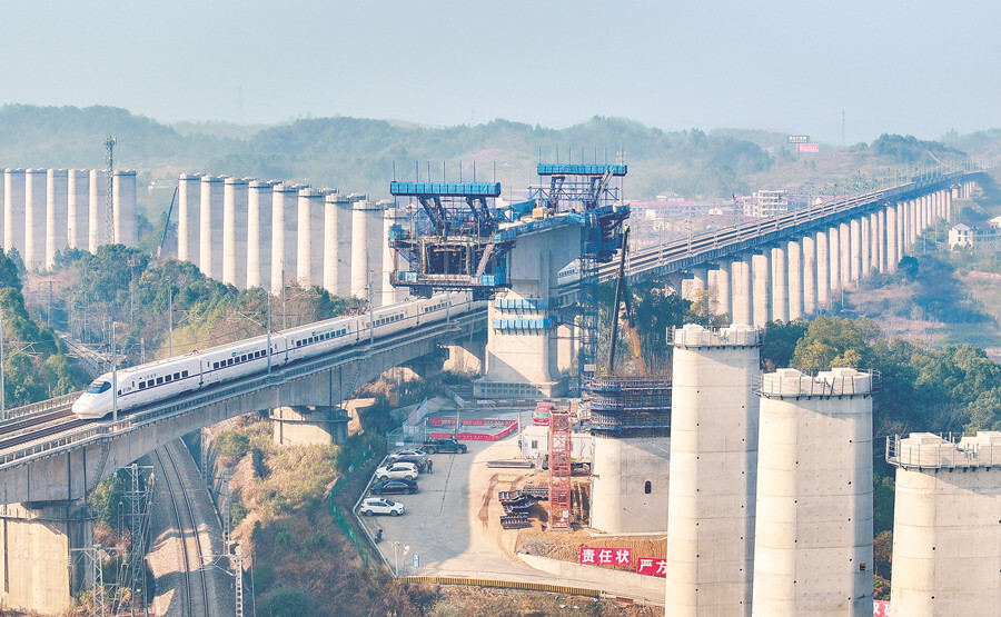 邵永高铁建设正酣