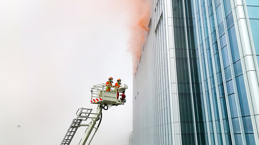 高层建筑灭火救援综合演练