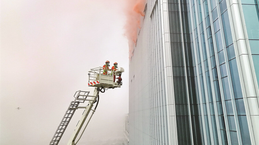 高层建筑灭火救援综合演练
