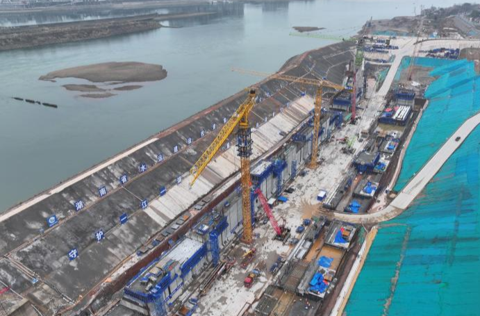 开局“十五五” 交通绘新图② | 沅水桃源枢纽二线船闸工程复工