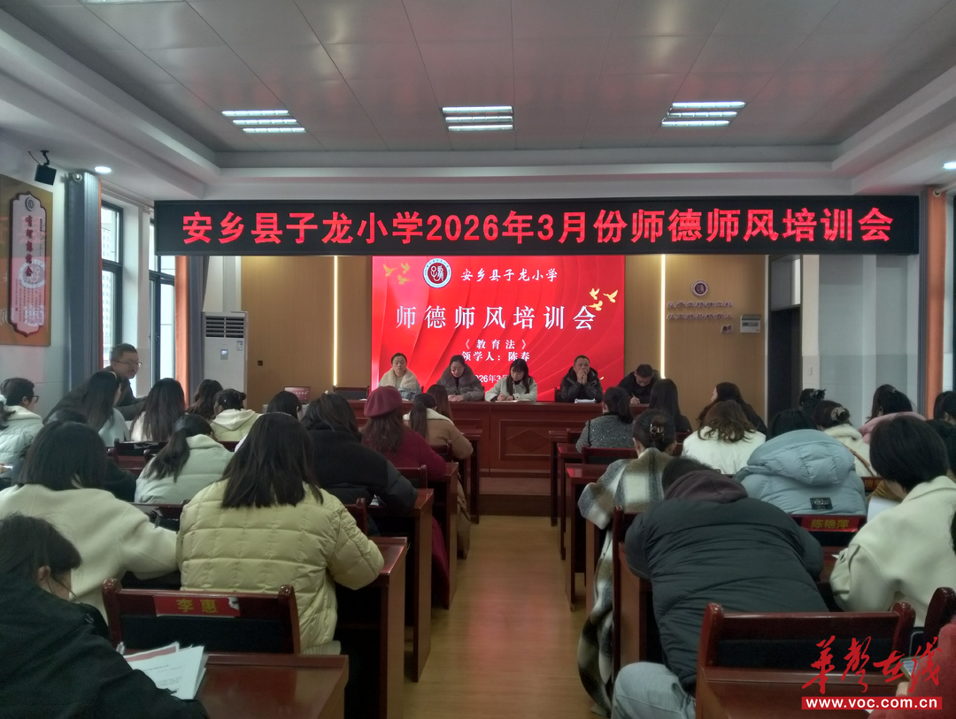 安乡县子龙小学开展2026年春季师德师风建设第一课