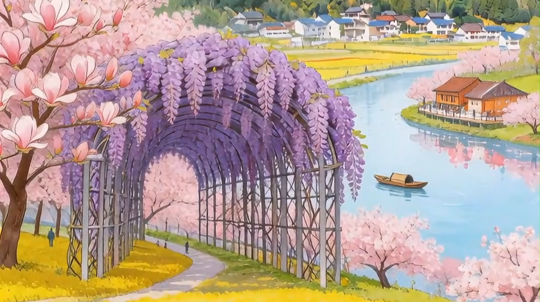 【AI视频】问此间花事，何以醉潇湘？