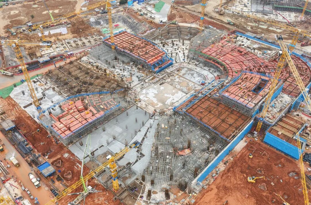 湖南建投六建助力长沙奥体中心二标体育馆冲出正负零