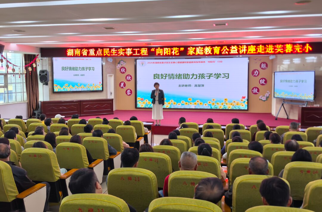 桂阳县芙蓉完小开展“良好情绪助力孩子学习”家长培训活动