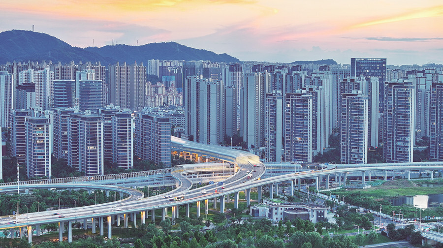 兴联路大桥匝道即将通车