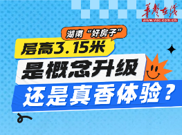 湖南“好房子”层高3.15米，是概念升级还是真香体验？