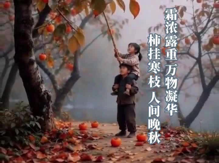 霜降·柿染寒枝