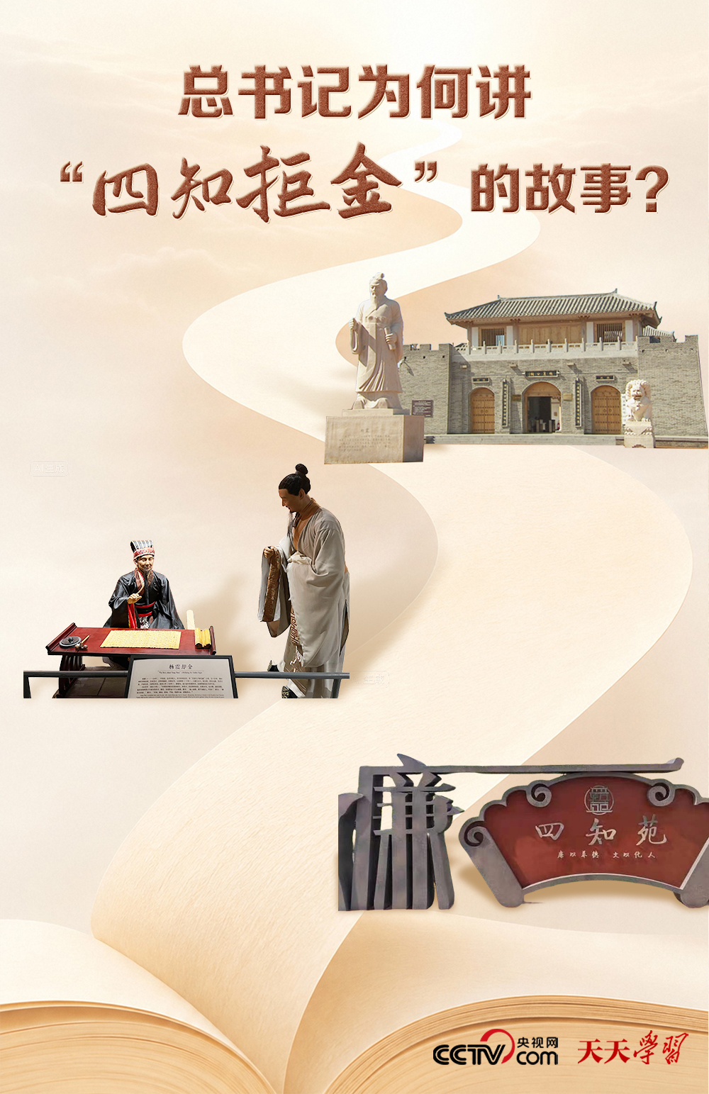 天天学习｜总书记为何讲“四知拒金”的故事？